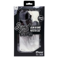 iPhone futrola, tekući pijesak vibracije blistaju u tamnom kućištu za iPhone XR - crna ili bijela boja