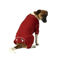 Domaća, ugodna termalna pidžama za pse velike veličine, crvena
