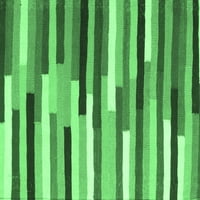 Ahgly Company Unutarnji pravokutnik Sažetak Smaragdno zeleno prostirke suvremenog područja, 2 '4'