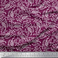 Somoi pamučna patka tkanina lišće i paisley blok tiskana zanatska tkanina po dvorištu široko