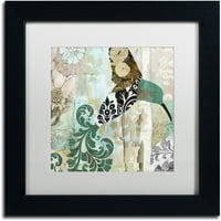 Zaštitni znak likovna umjetnost Hummingbird Batik I Canvas Art by Color Bakery White Matte, crni okvir