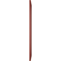 Ekena Millwork 15 W 39 H TRUE FIT PVC jednostruka ploča Chevron Moderni stil Fiksni nosač, paprika crvena