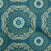 Oneoone pamuk letio je plava tkanina azijska ukrasna tkanina za šivanje tiskane zanatske tkanine uz dvorište široko