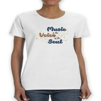 Glazbeni glas majice u obliku duše, majice u obliku žena-Izdvojeni dizajn, ženski X-veliki