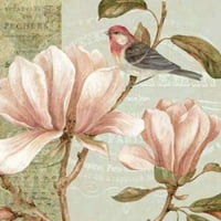 Kolaž magnolije i ispis plakata Pamele Gladding