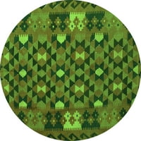 Tradicionalne prostirke za sobe u pravokutnom orijentalnom stilu u zelenoj boji, 7' 9'