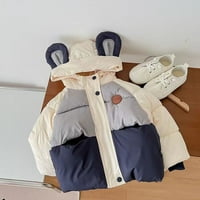 Godderr Baby Toddler crtani kaputi za djevojčice dječaci 1-7y jeseni zimske jakne s kapuljačama s kapuljačom koordiniranim