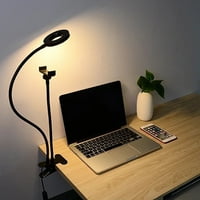 Prstenasta LED svjetiljka s kopčom za postolje za pametni telefon i prigušivom stolnom svjetiljkom za telefon