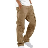 Muške putne hlače s elastičnim strukom, rastezljive lagane hlače s više džepova, brzo sušeće prozračne teretne
