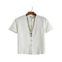 Muška ljetna jednobojna majica kratkih rukava Casual retro majica bluza
