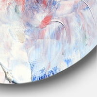 Designart 'Sažetak plavog kompozicije' Moderna metalna zidna umjetnost kruga - disk od 11