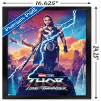 Zidni plakat Thor: ljubav i grmljavina - Valkira na jednom listu, uokviren 14.725 22.375