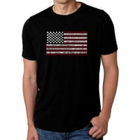 Muška vrhunska majica Art majice - države SAD zastave