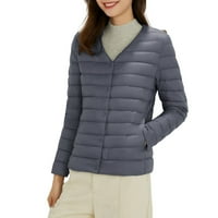 Bomber jakna A. M., Ženska Ultra lagana kratka donja jakna koja se može pakirati, ženski džemperi, kardigan .