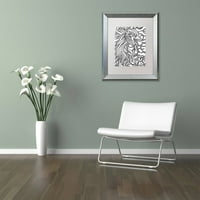 Zaštitni znak likovna umjetnost lester lav platno umjetnost Kathy G. Ahrens, bijela mat, srebrni okvir