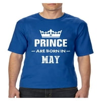 Uobičajeno je dosadno-velika muška majica, Na visini od 3 inča - rođendanski poklon princ će se roditi u svibnju