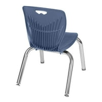 Hladni stol s podesivom visinom od 60 24 - mahagonij i stolice od 12-12-m-Mornarsko plava