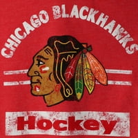 Crvena majica tima Chicago Blackhocks za malu djecu