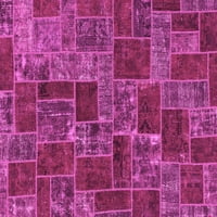 Ahgly Company zatvoreni pravokutnik Sažetak ružičastih prostirki modernih područja, 8 '12'