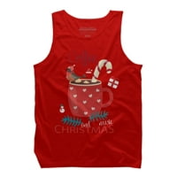 Sretan Božić, Muška crvena Majica Bez rukava s grafičkim printom u mumbo - u-dizajni od mumbo-a 2 mumbo-a