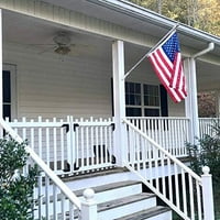 Američka zastava s najlonskom nogom na otvorenom s 4-inčnim luksuznim aluminijskim kućištem, raznim zastavama