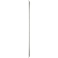 Ekena Millwork 15 W 25 H TRUE FIT PVC Horizontalna letvica uokvirena modernim stilom Fiksni nosači, Hailstorm
