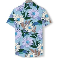 Majice s tropskim palmama za muškarce širokog kroja, velike i visoke, ljetne Ležerne majice kratkih rukava na