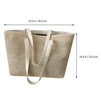 Ljetna torba od slame veliki kapacitet utkana torba za rame lijepa torba za žene