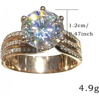 Ručno izrađeni ženski vjenčani prsten luksuznog kroja, poklon za vjenčanje,prstenje za žene