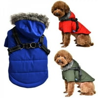 Topla odjeća za pse zimska jakna s kapuljačom za kućne ljubimce, kaput, odjeća za male srednje pse, odjeća za