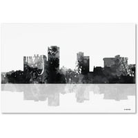 Zaštitni znak likovna umjetnost Little Rock Arkansas Skyline BG-1 Canvas Art by Marlene Watson