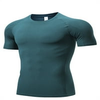 Modne majice za muškarce za muškarce, pripijene majice za fitness, sport, trčanje, majica kratkih rukava