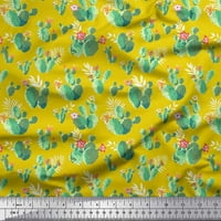 Soimoi Poly Georgette tkanina cvjetna i cactus drveća dekor tkanina tiskano dvorište široko
