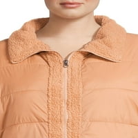 ALYNED zajedno ženska jakna Fau Sherpa Puffer, veličine S-3x