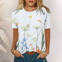 Ženske majice, majice kratkih rukava, bluze, majice običnog kroja, puloveri, majice s cvjetnim printom, majice