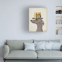 Fab Funky 'Greyhound Grey Beer Love' Canvas Art