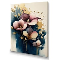 Designart Pink Blooming Cally Lillies I platno zidna umjetnost