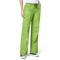 Ženske teretne hlače s Više džepova, zelena jabuka, visina