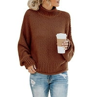 Ženske kornjače predimenzionirani džemperi batwing pullover dugih rukava labavi pleteni skakač