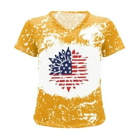 Ženske majice plus size majice na rasprodaji ženski topovi modna ležerna labava bluza s printom Dana neovisnosti