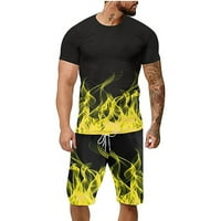 Muška Muška sportska odjeća za muškarce odjeća Na otvorenom dvodijelno muško odijelo s plamenom od 3 inča ljetna