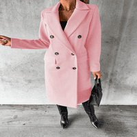 Dugi ženski Jednobojni kaput s dugim rukavima u boji, kardigan kaput u boji u boji u boji u boji u boji u boji