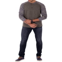Muška majica s dugim rukavima od mekog dvostrukog pletiva u veličini do 5 inča
