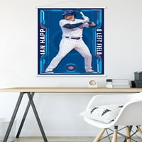 Zidni plakat Chicago Cubs-Ian Happ u magnetskom okviru, 22.375 34
