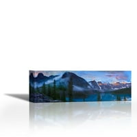 Wenkchemna Peaks and Moraine Lake, Valley od deset vrhova, Banff NP, Kanada - suvremena likovna umjetnost Giclee