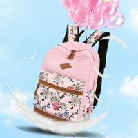 Ruksak Očišćenja ruksaka ruksaka Three Set, ruksak s velikim kapacitetom, cvjetni ruksak, ruksak za djevojke prikladan