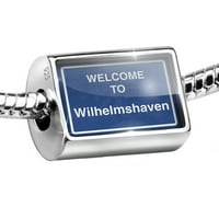 Znak perle dobrodošli u Wilhelmshaven Charm odgovara svim europskim narukvicama