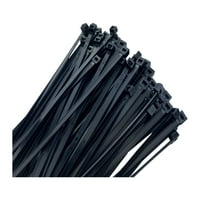 Triton Products® teška dužnost 7 crne kravate, 100 pk