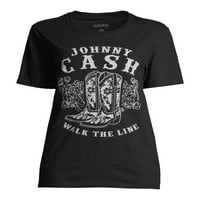 Johnny Cash Cash Short Slušavi grafički opušteni paket majica