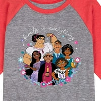 Obitelj-obitelj je sve - Raglan majica s uzorkom za malu djecu i mlade